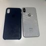 iPhone XS 64GB White Cracked Back Unlocked With Genuine Apple Case Image 5