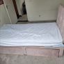 Pink bed frame with headboard Image 2