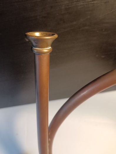 A Pair of Copper and Brass Horns