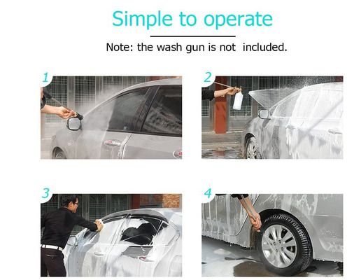 Adjustable Foam Lance 1L Bottle Snow Foam Nozzle Injector Soap Foamer for Car Washer