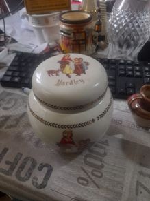 A Beautiful Old 1960s Yardley Ceramic Talcum Powder or Ginger Jar with Original Top