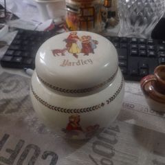 A Beautiful Old 1960s Yardley Ceramic Talcum Powder or Ginger Jar with Original Top