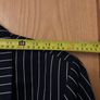 Vintage Navy Pinstripe Half Sleeve Double Breasted Blazer Image 5