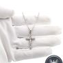 Sterling Silver CZ Cross On 925 Italian Chain Image 7