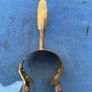 vintage brass fire tongs Image 4
