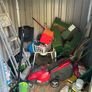 Green metal garden shed Image 4