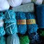 Knitting Yarn ( whites, blues greens ) + new added Image 3