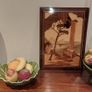 Vintage Mid Century Portuguese Ceramic Majolicaware Cabbage Leaf Bowl Complete with Five Pieces of Fruit by Bordallo Pinheiro, Circa 1950s - Kitschtastic!!! Image 3