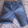 M & S chino shorts size 8 blue denim white pinstripe Image 2