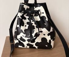 Furla cow print crossbody/shoulder bag