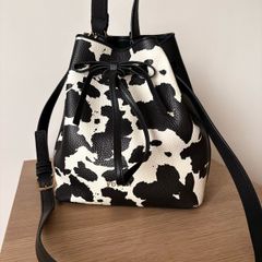 Furla cow print crossbody/shoulder bag