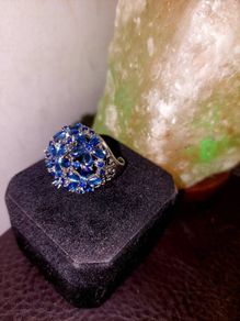 Silver Tanzanite Dress Ring
