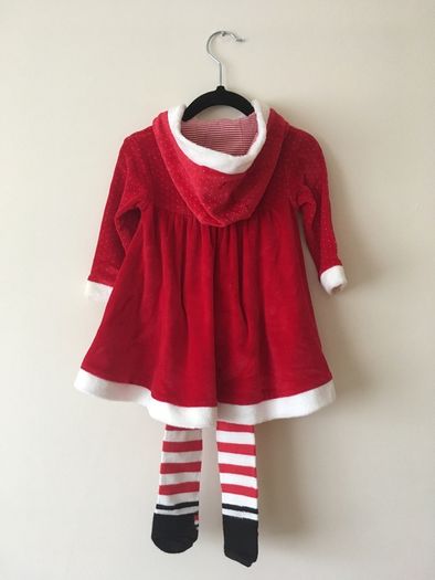 Next Santa dress and tights two piece set