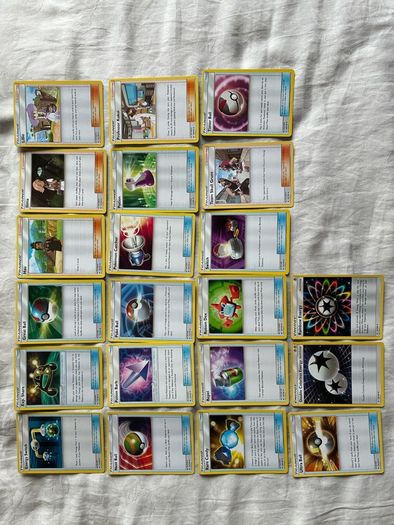 Pokemon Sun Moon Base Set Full 93 card set Common Uncommon Trainers