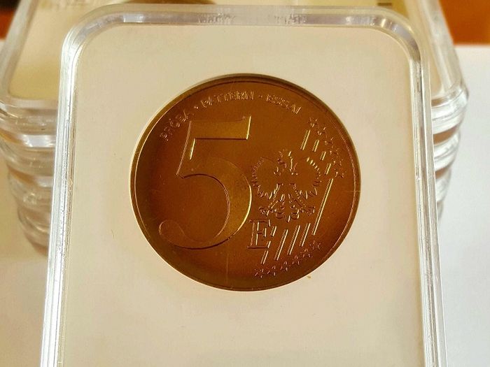 Coins.. Poland Pattern Proofs 2004 X 5 Coins