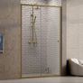 Duo Slide Brushed Gold Sliding Shower Door Image 2