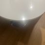 Large Kitchen Table - Jumbo Chrome Pod - High Gloss White Image 3