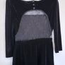 Maje Remano Lace Inset Velvet Dress Image 7