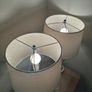 Table Lamps large size set of two stainless steel with led bulbs Image 3