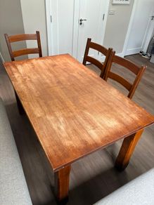 dining table and sofabed