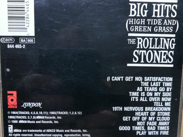The Rolling Stones - Big Hits (High Tide and Green Grass) CD