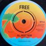 Free. All right now picture sleeve vinyl record in vg condition Image 2