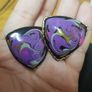 Vintage Shield Shaped Earrings Image 2