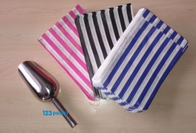 Job Lot 300 candy bags stripe bags + stainless steel scoop deal for candy weddings parties candy cart shop small retails and sweet shops SIZE 5x7 inches eco friendly