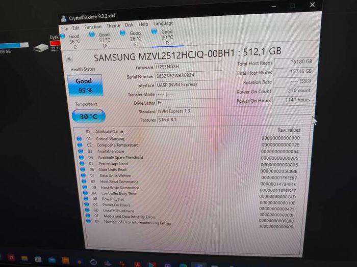 512GB Nvme Ssd Samsung M.2 2280 Pcie 4.0 X4 6200/4700mb/s 300TBW