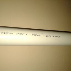 32 mm pipe, MFP, white, 223 cm long