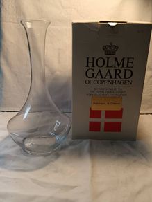Vintage (NOS) HolmeGaard Hand blown Decanter