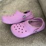 UK 2 purple crocs classic lined clogs Image 4