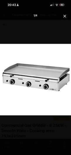 Commercial Gas Griddle