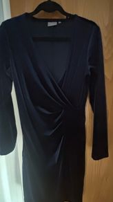 Blue Velvet Dress