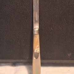 6 Inch Sterling Silver Mother of Pearl Victorian Fruit Knife