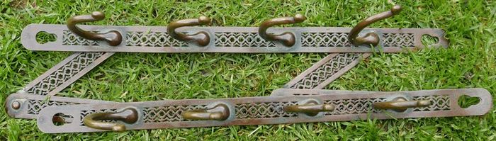 Antique Decorative Brass Wall Hooks Hook-Handcrafted Unlacquered Brass Hooks