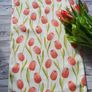Table Runner "Tulips" - Spring, Easter table runner. Image 9