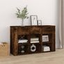 Sideboard Smoked Oak 100x30x59.5 cm Engineered Wood Image 2