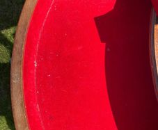 Half moon side table antique