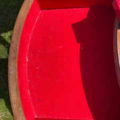 Half moon side table antique