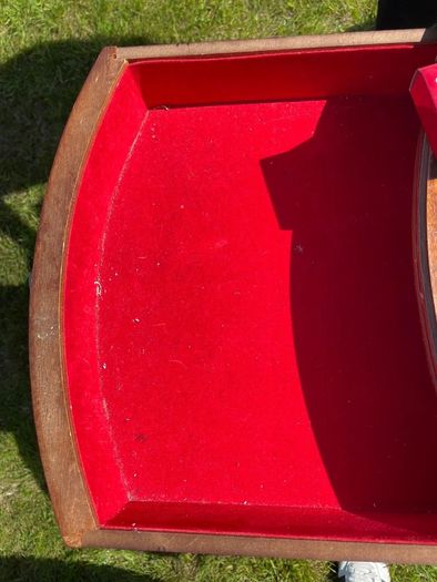 Half moon side table antique