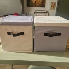 2 storage boxes