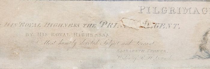 Rare 1817 Pilgrimage To Canterbury Engraving nicely