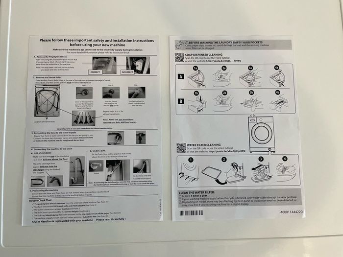 Hot Point Washer Dryer