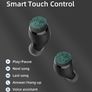 True Wireless Earbuds - Bluetooth 5.0- CVC 8.0 Noise Cancelling Earbuds - 24H Playtime - IP55 Waterproof -Deep Bass for Sport-Black Image 3
