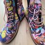 Funky Colourful Boots - Size 34 - Size 4 Image 2
