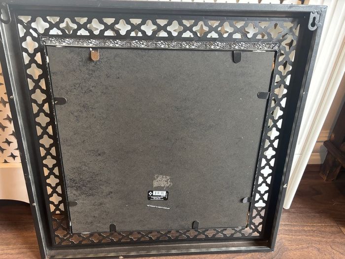 Pair of Moroccan-Style Silver Wall Mirrors