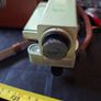Vickers S24 Surveying Level in Original Leather Case, The instrument features a distinctive green metal body. It is designed for high-precision leveling in construction and engineering application Image 4