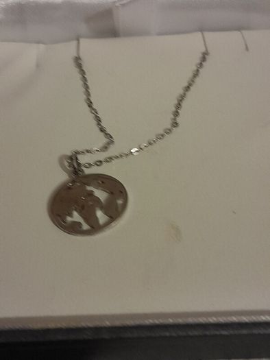 silver chain and pendant