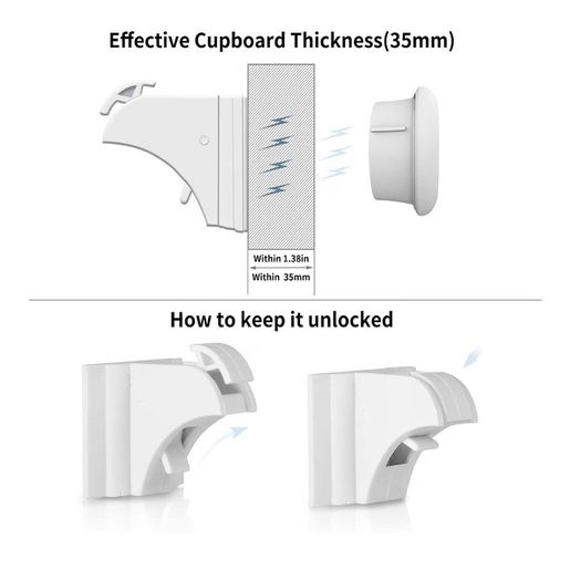 Child Safety Magnetic Locks for Kitchen Cupboards & Drawers 20 Locks + 3 Keys, No Screws or Drilling, Video Guide, Fits Most Cabinet & Drawer Doors